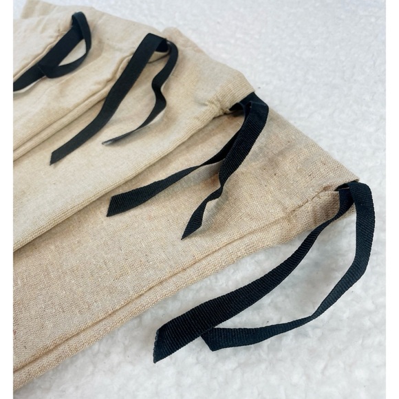 GUCCI • Set of 4 Tan Linen Small Logo Shoe Dust Bags - Picture 9 of 12